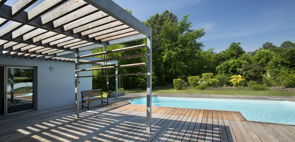 Extension d’une maison d’habitation et aménagements extérieurs SAINT AUBIN DE MEDOC (33)