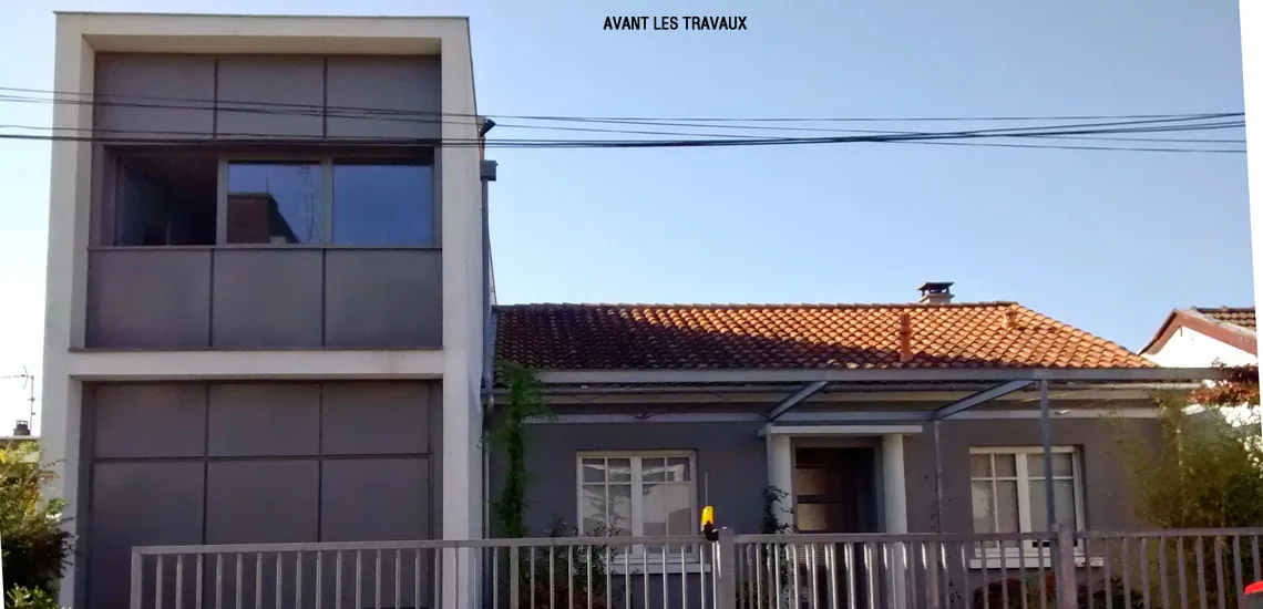 Surélévation d’une maison d’habitation LE BOUSCAT(33)