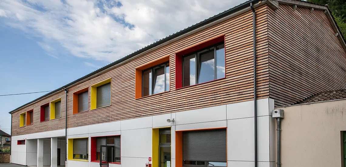Extension et rénovation du groupe scolaire Jean Rey à Le Bugue (24)